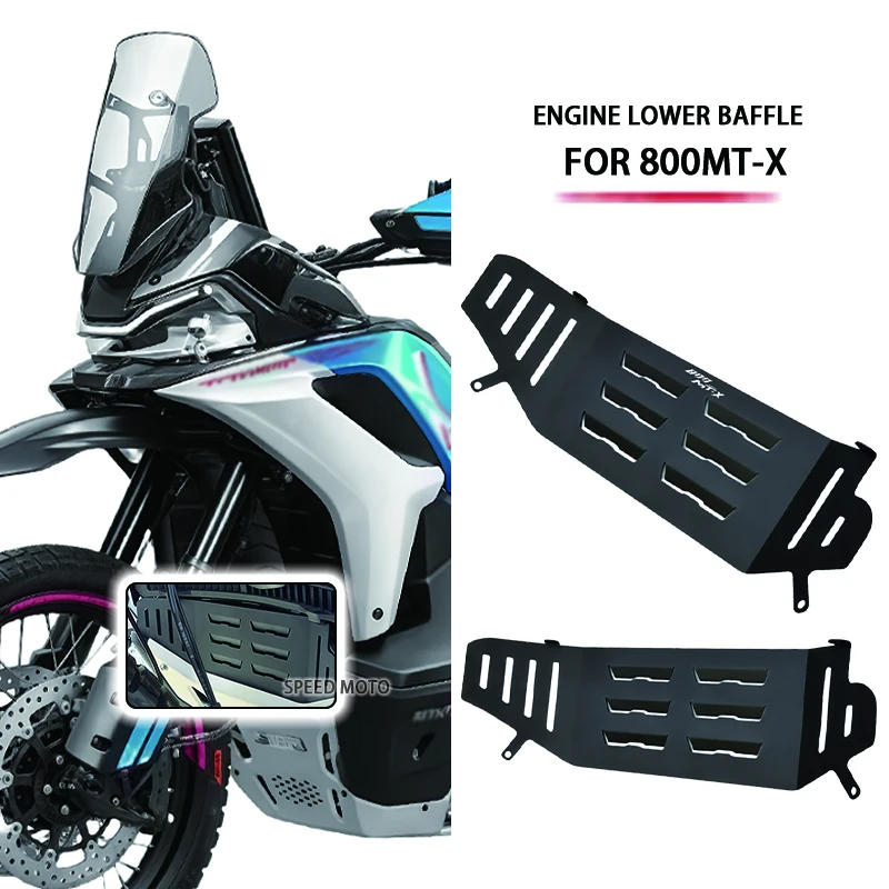 Novo 800 mtx motocicleta motor skid placa capa para cfmoto 800mt-x mtx800 800 mt x 2024 2025 capa do motor grade de radiador guarda