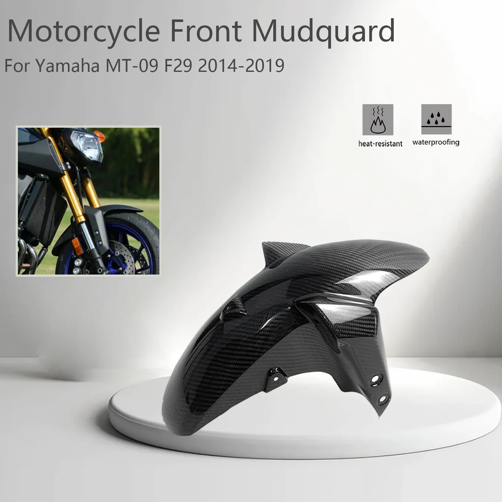 

Motorcycle Front Wheel Fender Mudguard Splash Guard Fairings For Yamaha MT-09 FZ9 2014 2015 2016 2017 2018 2019 2020 Accessories