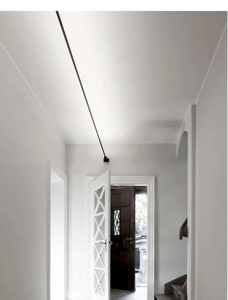 Minimalist LED Strips Lamp Skyline Corridor Ceiling Light Living Room Wall Lamp Long Line Decor Bedroom Nordic Home Lighting