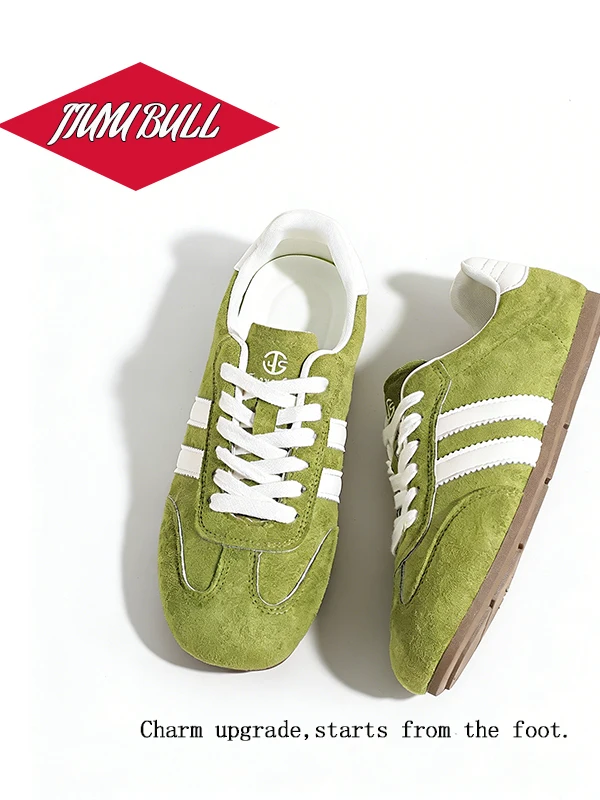 Zapatos Dequn de Suela Plana a la Moda para Mujer de Jiuyu Bull, Primavera 2026, Estilo Casual, Versátiles, Zapatos Arman Boa...