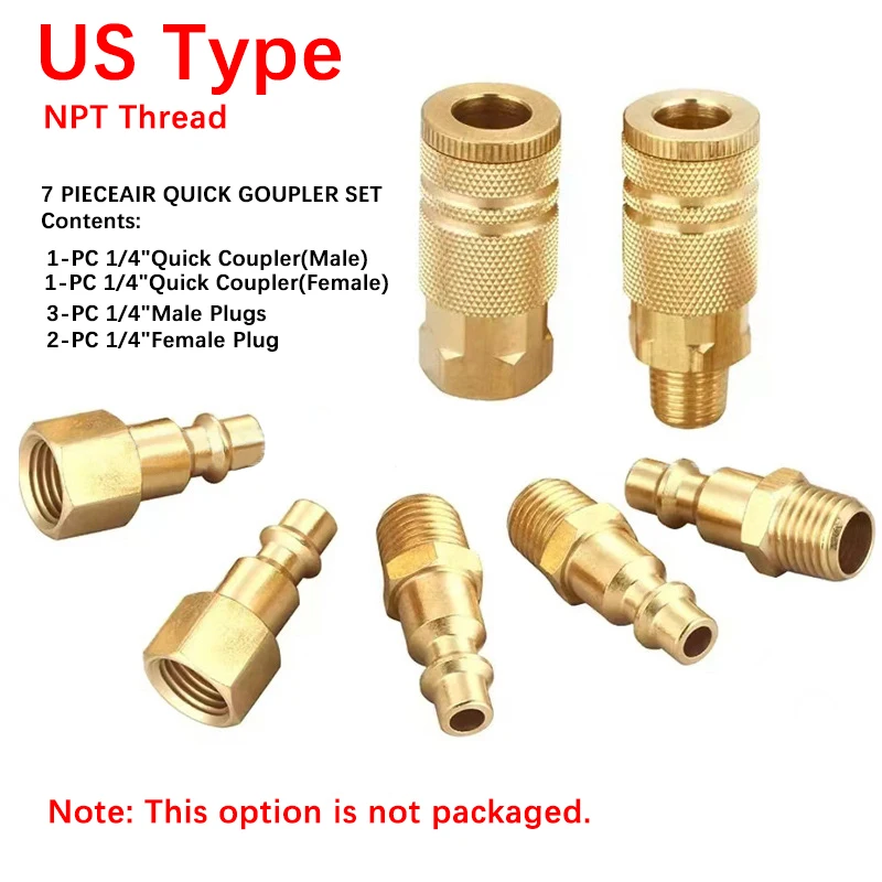 10 Pièces 1/4BSP Raccord Rapide Européen, Raccords de Compresseur, Raccord d'Air 1/4 Pouce, Raccord Pneumatique(Or) - Bricolage 10 Pièces 1/4BSP Raccord Rapide Européen, Raccords de Compresseur, Raccord d'Air 1/4 Pouce, Raccord Pneumatique(Or) - Bricolage