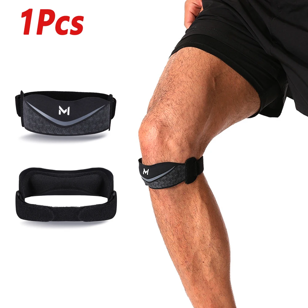1PCS Patella Tendon Knee Strap with Gel Pad, Knee Pain Relief Support Brace Hiking, Soccer, Basketball, Running, Jumpers Knee