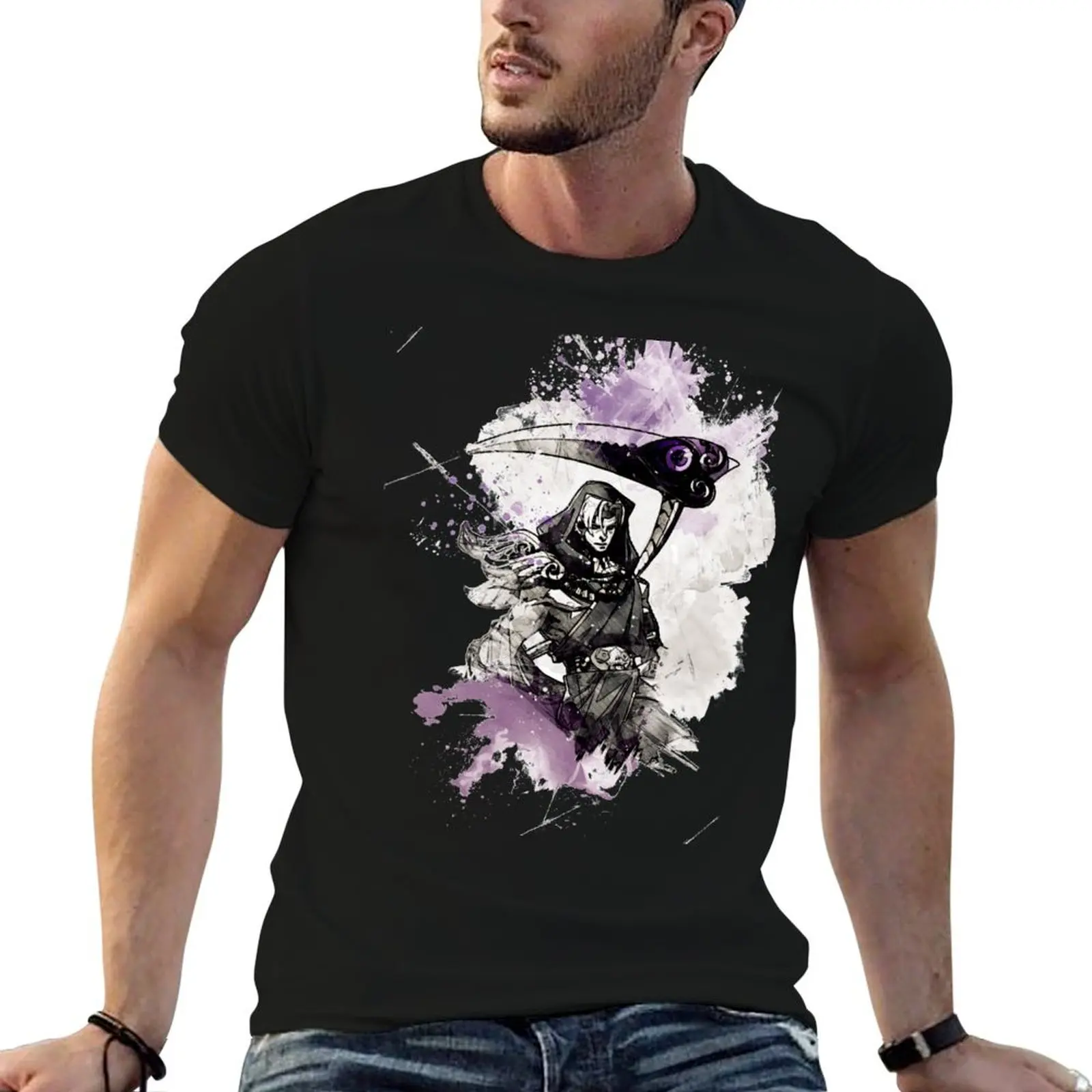 

Hades - Thanatos (Painting) T-Shirt cotton t shirts high quality t shirt man cotton man t shirt heavy cotton T-Shirt