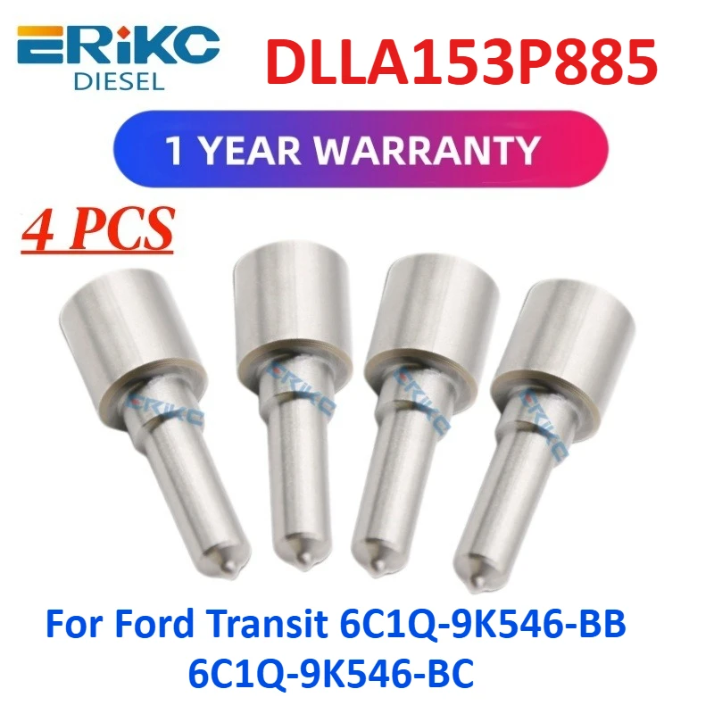 

4pcs DLLA153P885 Nozzle DLLA 153 P 885 for Ford Transit 6C1Q-9K546-BB 6C1Q-9K546-BC Diesel Fuel Injector 095000-7060