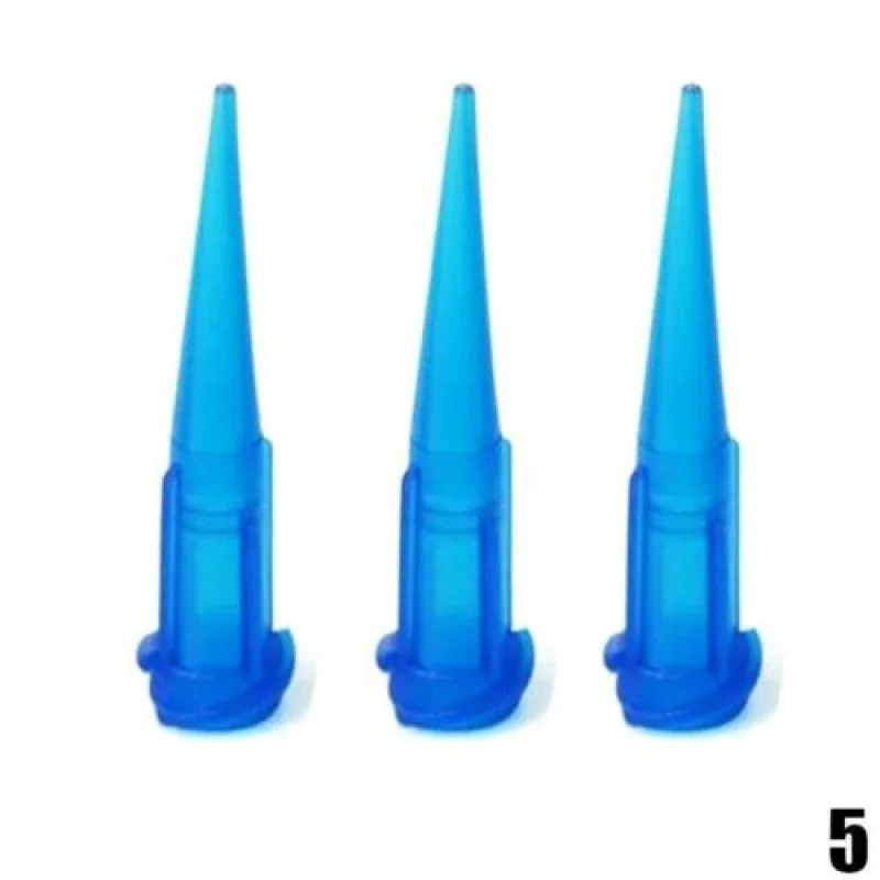 25/50/100 pièces 14-30G TT aiguilles de distributeur de liquide à tête d'épingle conique en plastique pointe aiguille de colle en plastique, pour le remplissage de liquide de colle