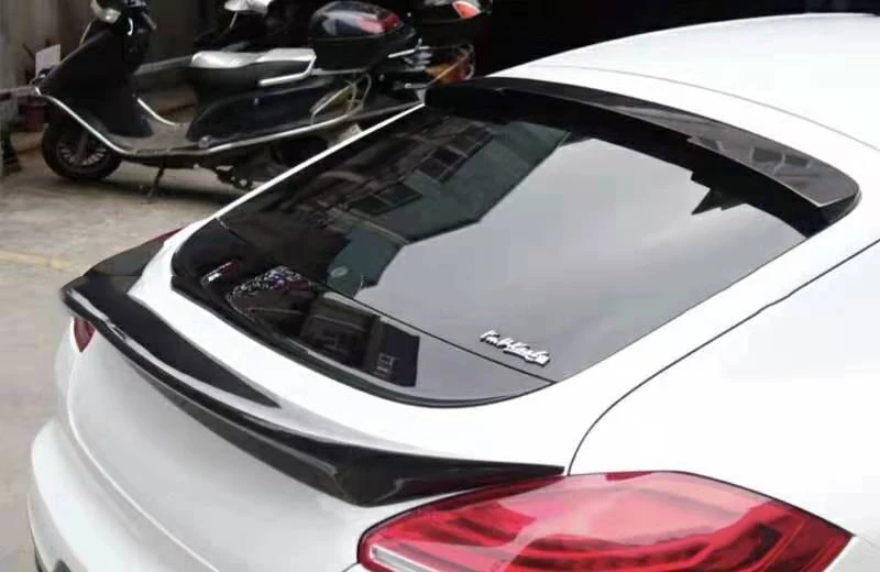 Tail Wing n Roof Spoiler For 2010 to 2017 Porsche Panamera 970.1/.2 Add Carbon Fiber Primer FRP ART/V Style Boot Spoiler Paste