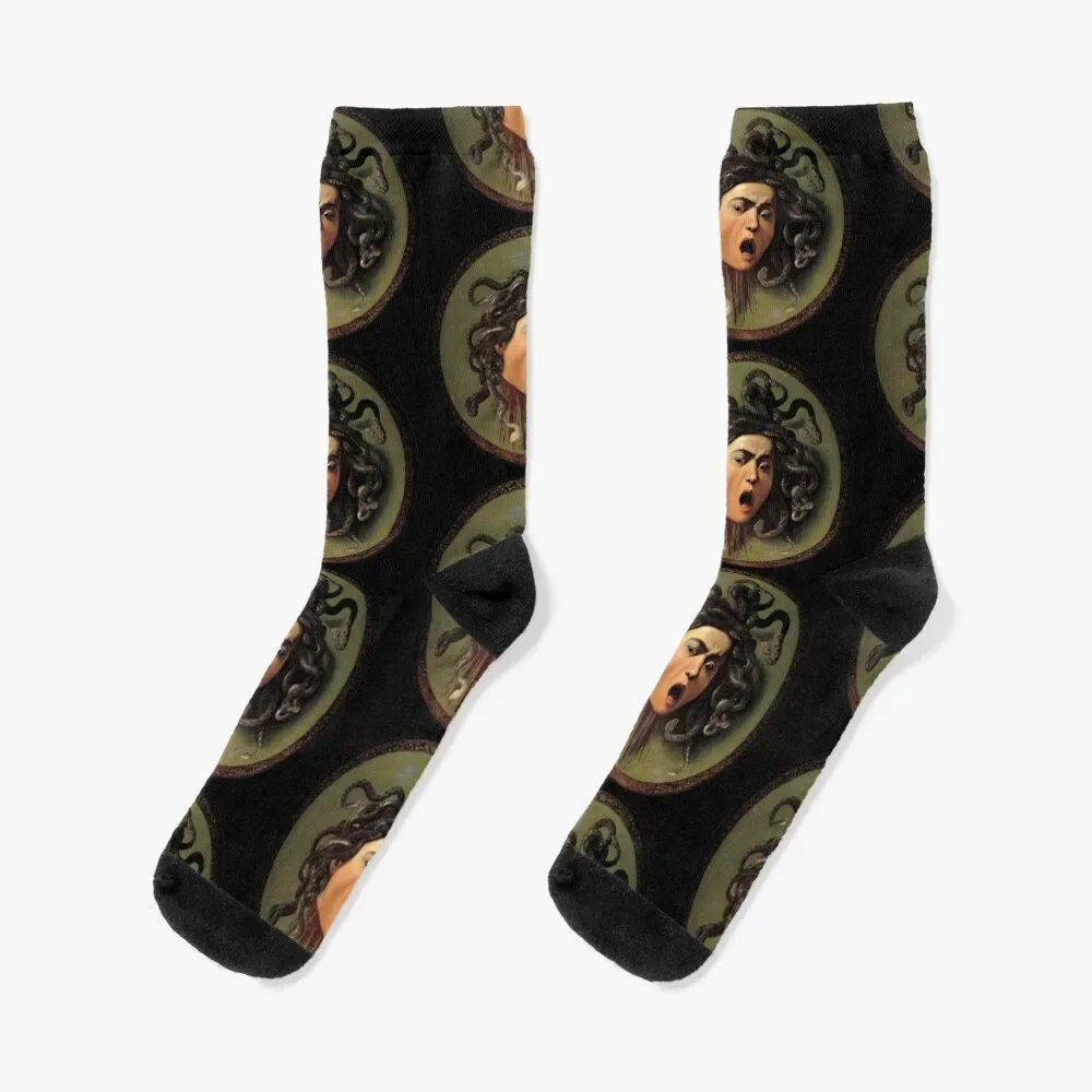 

Medusa (Caravaggio) Socks fashionable Rugby sports and leisure Wholesale Luxury Woman Socks Men's