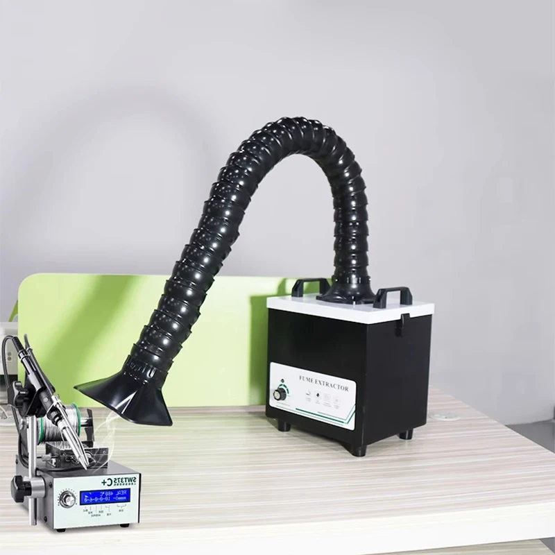 Solder Fume Purifier Maintenance Station Soldering Iron Laser Marking Fume Purifier Desktop Small Soldering Smoke Machine