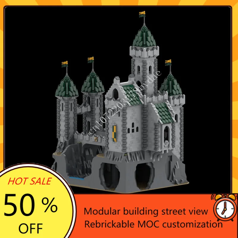 6721PCS Groene Draak Stronghold MOC Creatieve street view Model Bouwstenen Architectuur Onderwijs Assemblage Model Speelgoed Gift