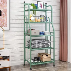 Household Multi-layer Storage Rack Floor-to-ceiling iron Bathroom Storage Shelf Bathroom Bedroom Kitchen Group Device Flower