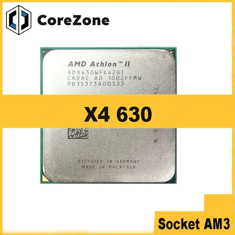 Athlon II X4 630 X4-630 2.8 GHz Quad-Core ADX630WFK42GI Socket AM3