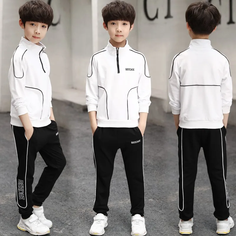 

Spring Autumn Teenager Boys Clothes Suits Children Pullover Sweatshirt + Pants 2Pcs Outfits Kids Tracksuit 4 6 8 10 11 Years