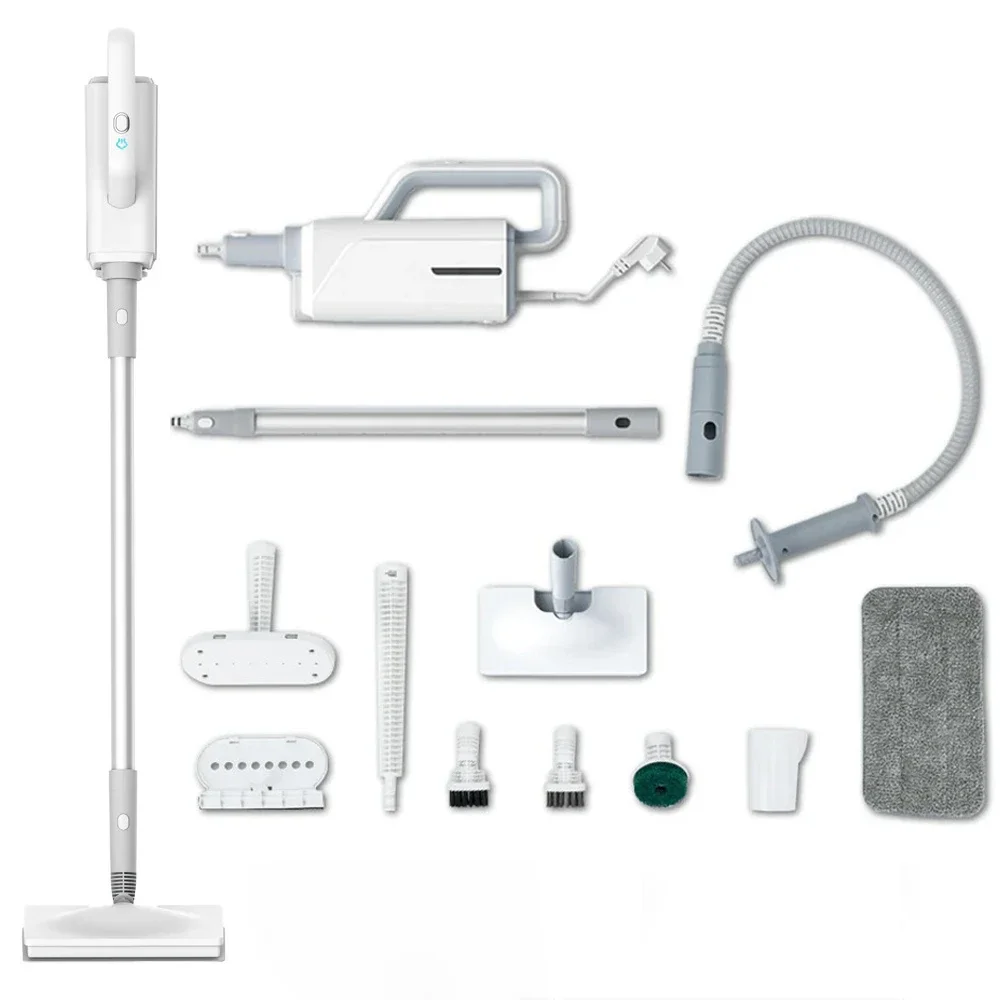

370ml Household Multifunctional 1500W Sterilization And Mite Removal Steam Cleaner Electric Steam Mop 220V EU Plug