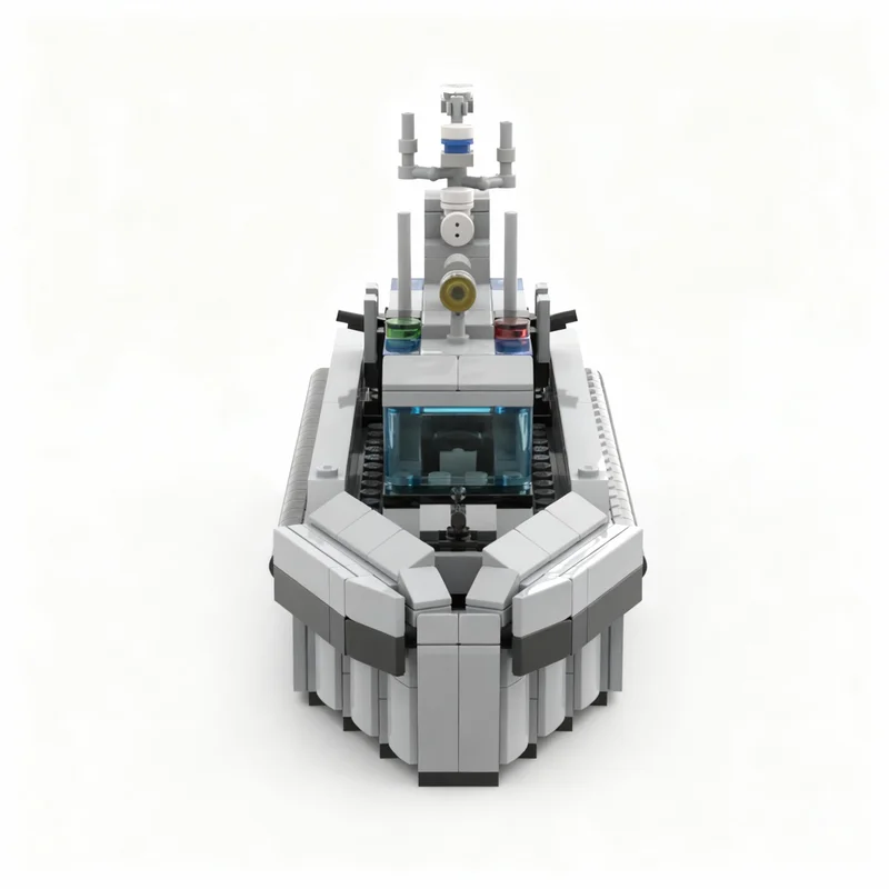 416pcs MOC Boat Miniature Cutlass Class Royal Navy Patrol Launch Model Toy Building Blocks Architecture Christmas Gift Brick