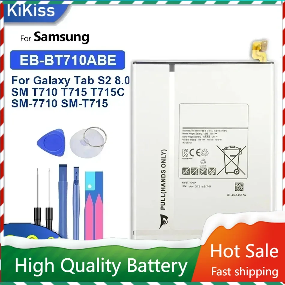 EB-BT710ABE Tablet Battery For Samsung Galaxy Tab S2 8.0 SM-T710 T713 T715 4000mAh Replacement Batteries Quality