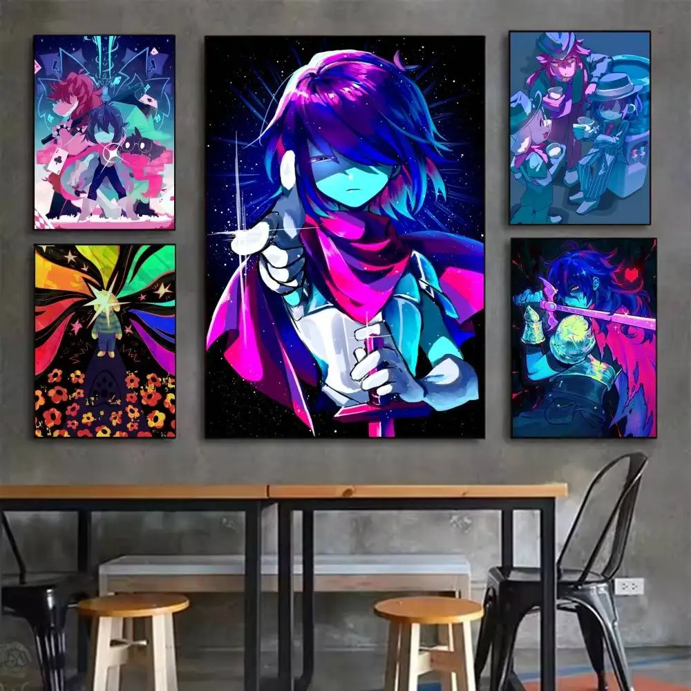 

DELTARUNE Kris Gmae Cool Poster Waterproof HD Art Wall Decal Self-Adhesive Print