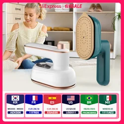 Portable Garment Steamer Rotating Steam Iron Mini Handheld Home Travelling For Clothes Ironing Wet & Dry Ironing Machine