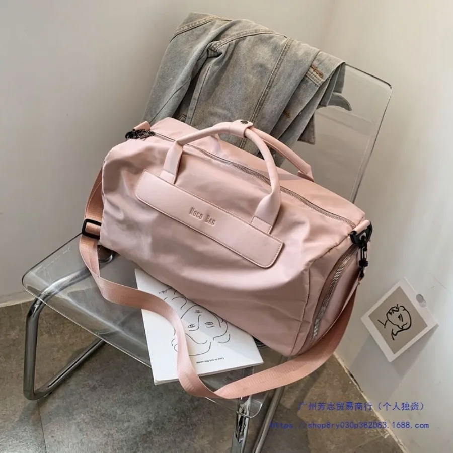 

【Новый стиль】Сумка для фитнеса с отделением для мокрых вещей, сумка для плавания, спортивная сумка, мужская дорожная сумка для коротких поездок, портативная сумка большой вместимости.