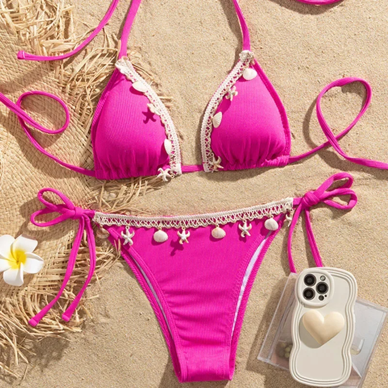 Sexy Bikinis 2025 Women's Swimwear Female Swimsuit For Swimming Wear Bathing Suits Brazilian Bikini Set Beachwear Pool Bather