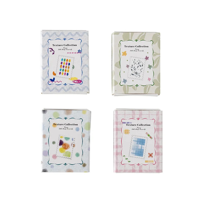 

4packs/1lot Kawaii Scrapbook Stickers Texture Collection Junk Journal Gold Planner Stationery Planner Decorative