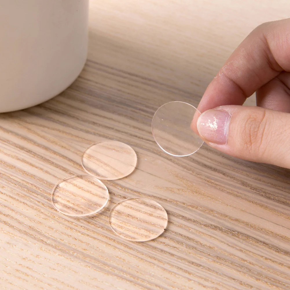 

100pcs Double Sided Stickers Round Tape Pads Sticky Decals Waterproof Adhesive No Trace Sticker Acrylic Craft Supplies Home