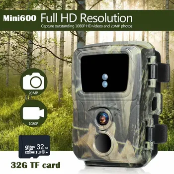 Mini600 Trail Camera 1080P Infrared Night Vision Motion Waterproof Wildlife Trap Game Hunting Photo Traps