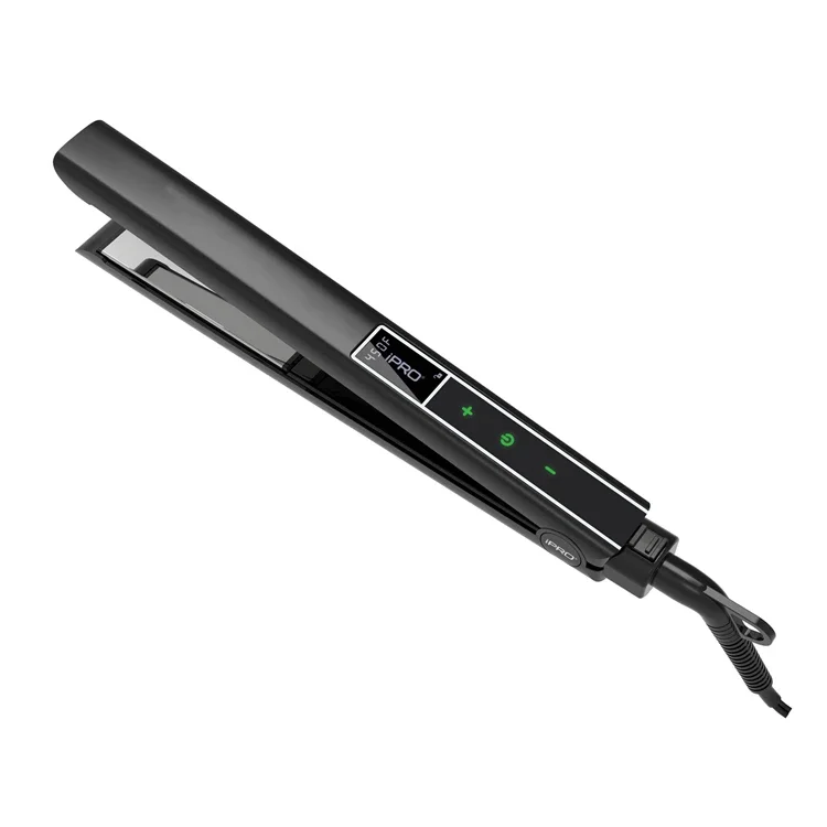 Wholesale Newest Titanium Flat Iron Hair Straightener Salon Quality Fast Heating Household Hotel Use French Ceramic LED PTC/MCH