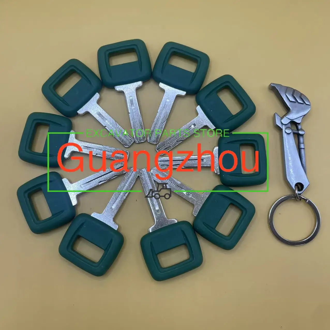 5Pcs 11039228 Ignition Keys For Excavator Wheel Loader