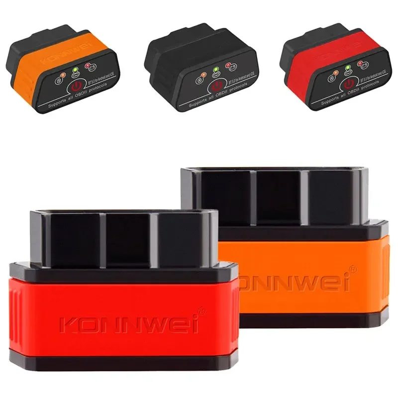 New KONNWEI KW903 OBD2 Scanner Bluetooth 5.0 ELM327 V1.5 for Android iOS Car Diagnostics Tools OBDII Code Readers