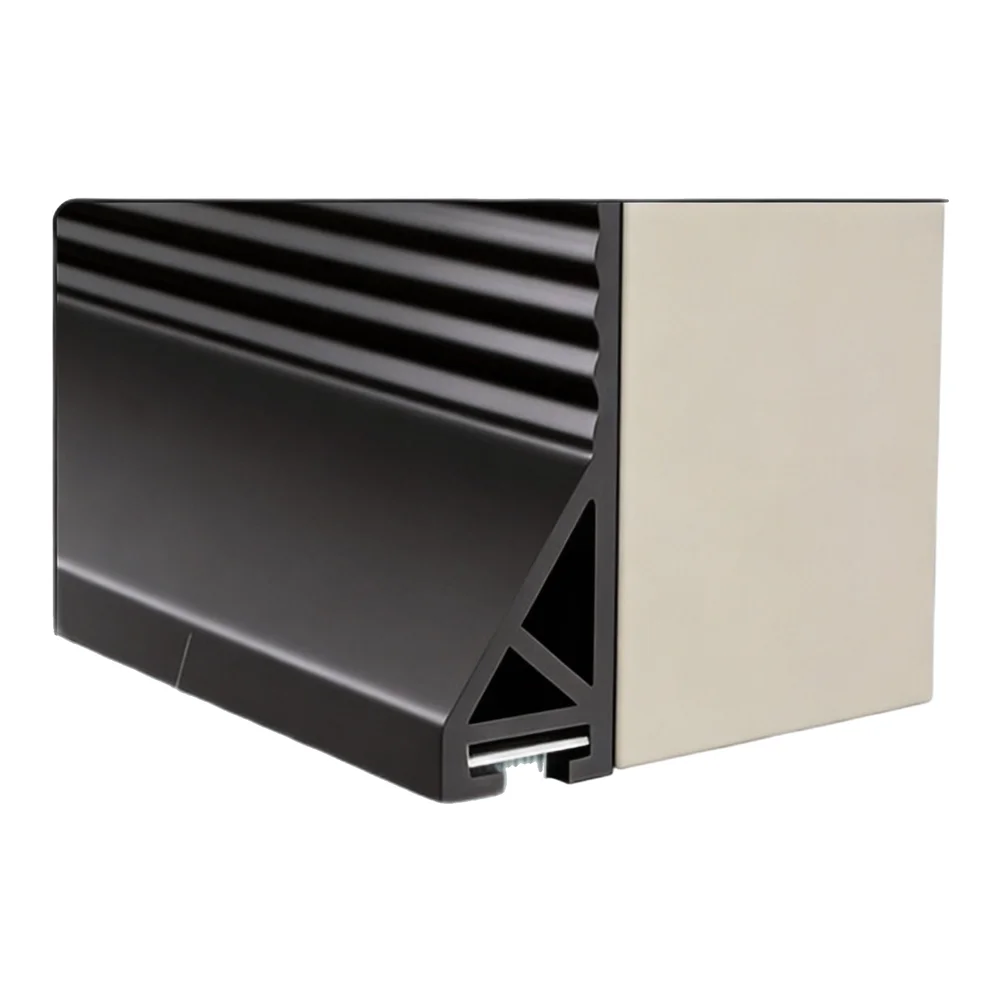 Black Draught Excluder Soft Silicone TPE Material High-Quality Transparent Binder Suitable For Various Doors Energy Saving