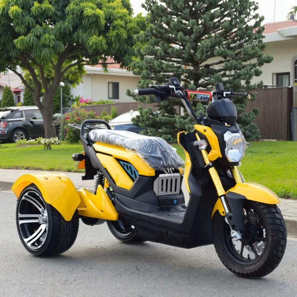 QQW Hot-selling adult three-wheeled electric tricycle 72V80Ah lithium battery, open body 2000W motor 130 kilometers long battery