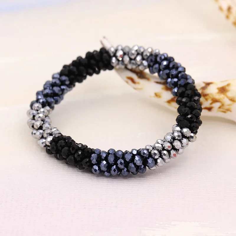 Bracelets for Women Multilayer Crystal Beads Strand Bracelet Boho Bracelet Jewelry Female Gift