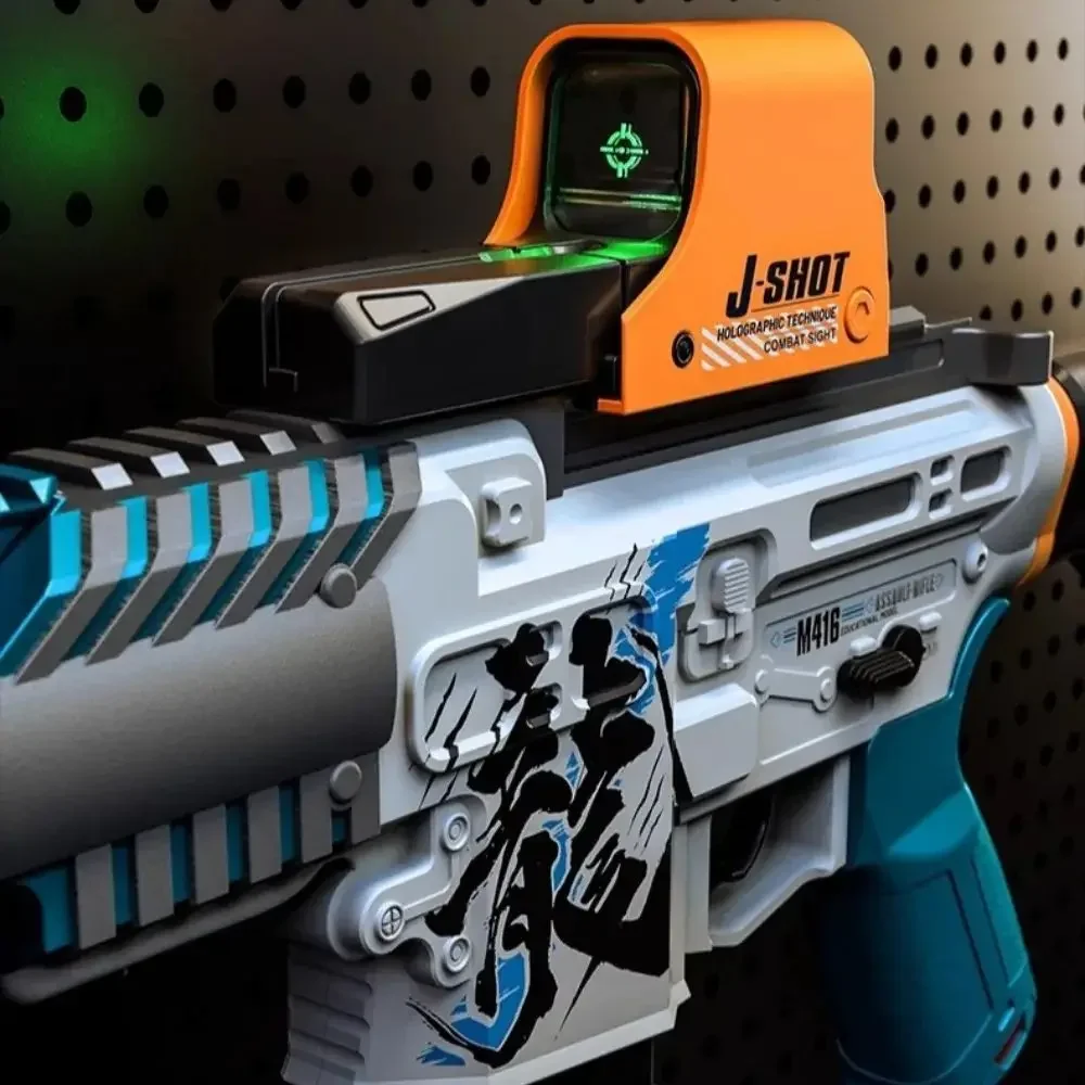 Pistolet jouet M416, fusil de Sniper automatique, balles souples avec 120 fléchettes, jeux de tir en plein air, jouet cadeau de noël pour enfants