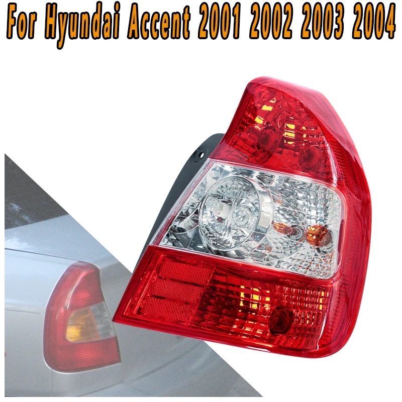 

For Hyundai Accent 2001 2002 2003 2004 Rear Bumper Light Rear Taillight Brake Brake Light Turn Signal Parking Warning Light