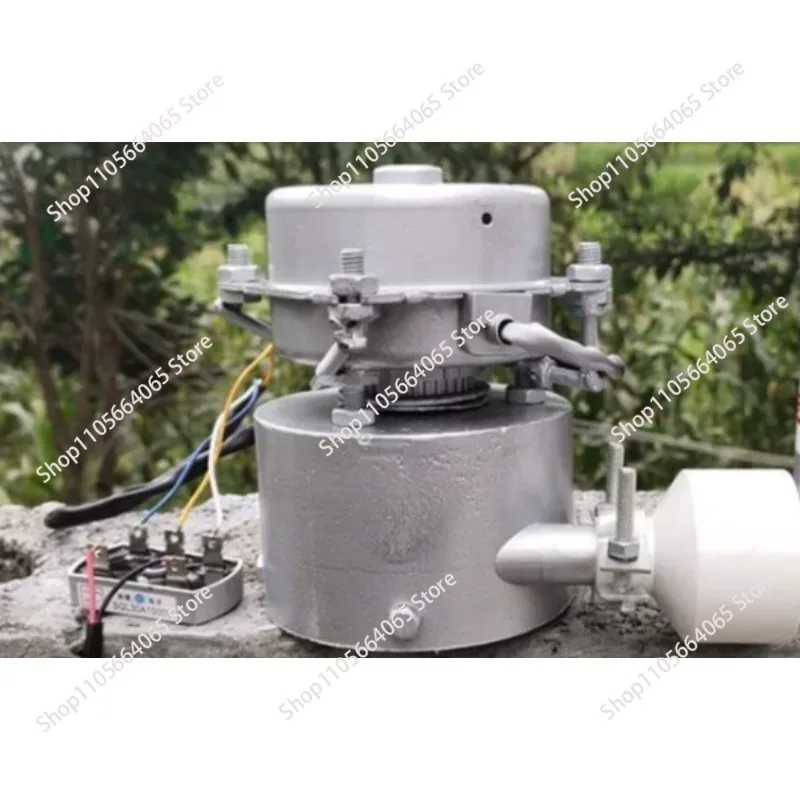 Generator 1000W 220V 50 Hz Aluminum Alloy  Turbine Hydroelectric Generator Household  Miniature Inclined Water Force Generator