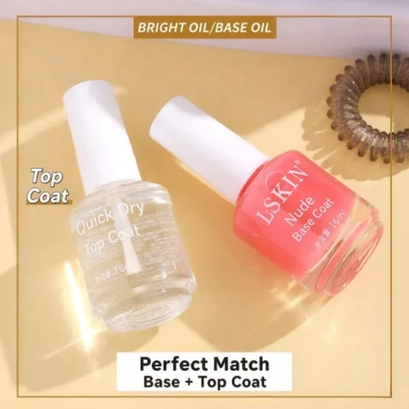 Multi Purpose Clear Nail Polish Base Top Coat Quick Dry Varnish Long Lasting Polish Primer Nail Polish for Students Transparent