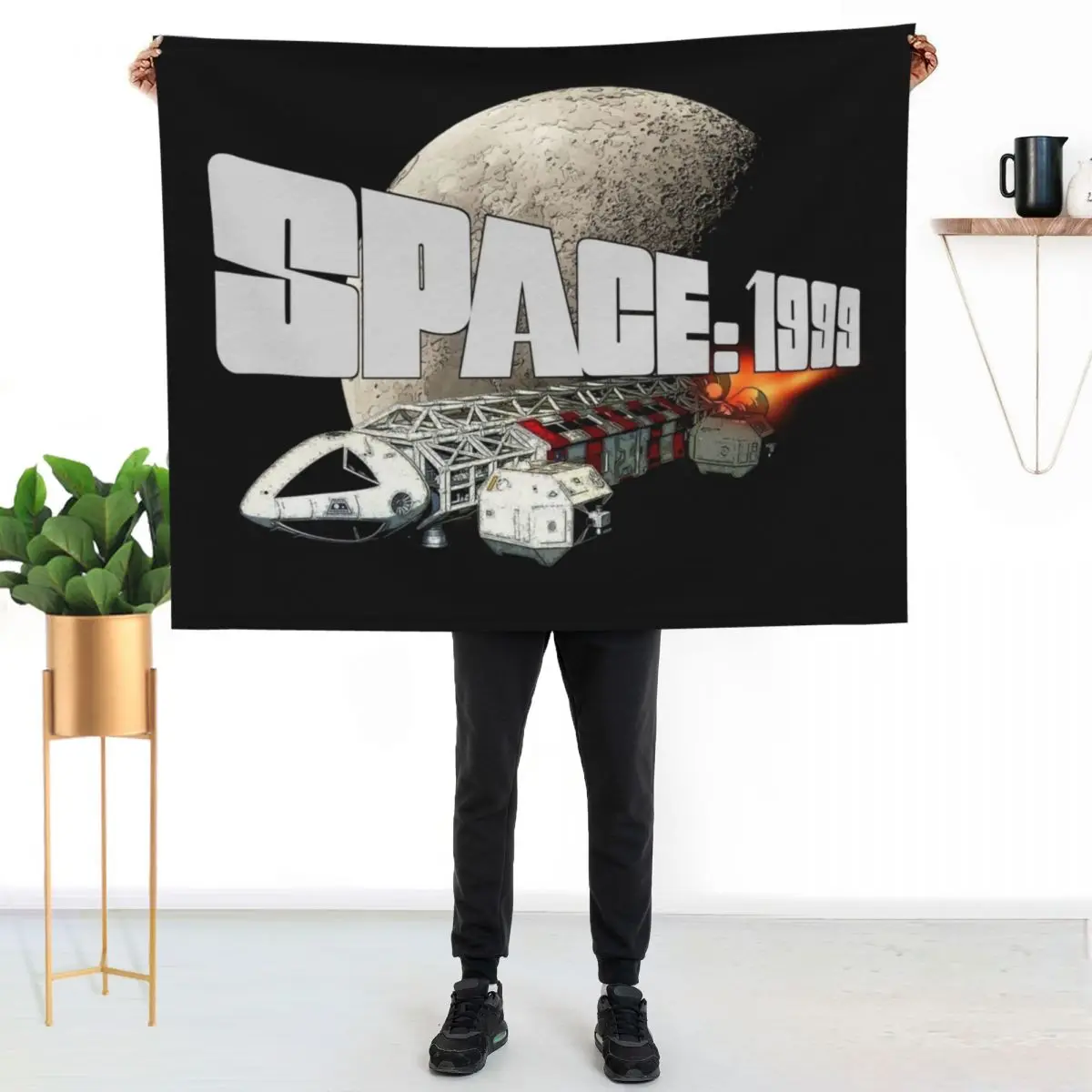

SPACE 1999- Eagle Transporter Throw Blanket Multi Purpose Soft Warm Blanket for Home Travel