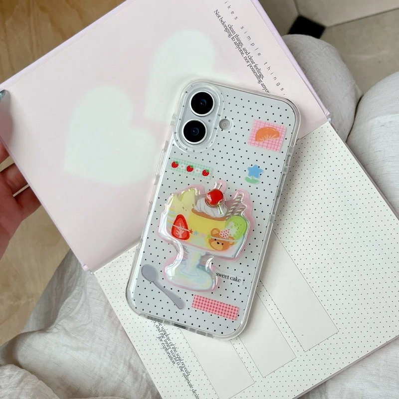 Koreanische Nette Cartoon Eis Drehen Kirsche Grip tok Griptok Pop Telefon Halter Stehen Unterstützung Für iPhone Zubehör Halter