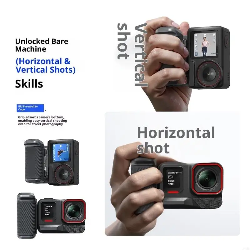 مقبض قابل للفصل من الألومنيوم قابل للتخصيص لمعدات تصوير المغامرات 896C #4