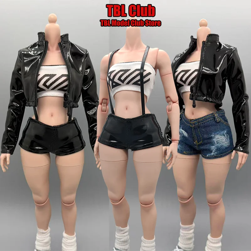 

Шорты с плечевым ремнем в масштабе 1/6, куртка, женская одежда для 12-дюймовой экшн-фигурки, номер модели солдата CJG-075