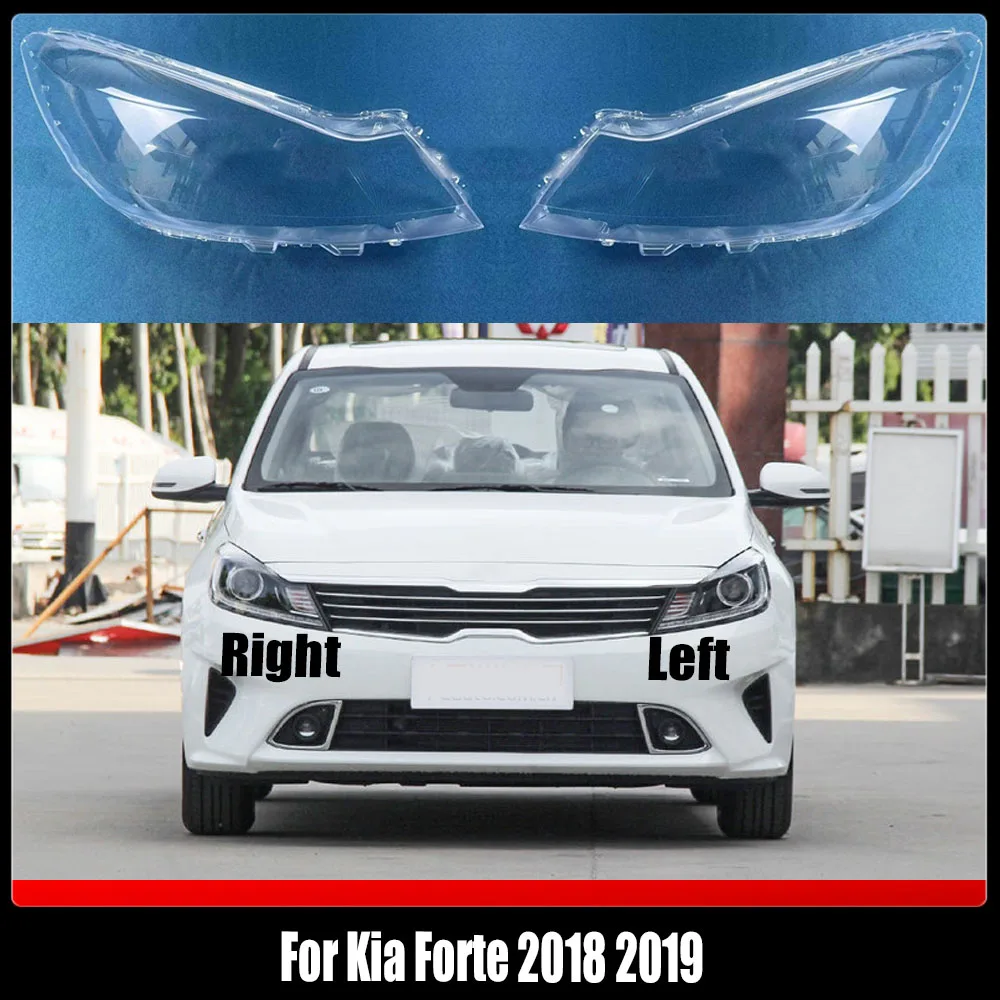 

Headlight Transparent Cover Lampshade Head Lamp Headlamp Shell Lens Plexiglass For Kia Forte 2018 2019