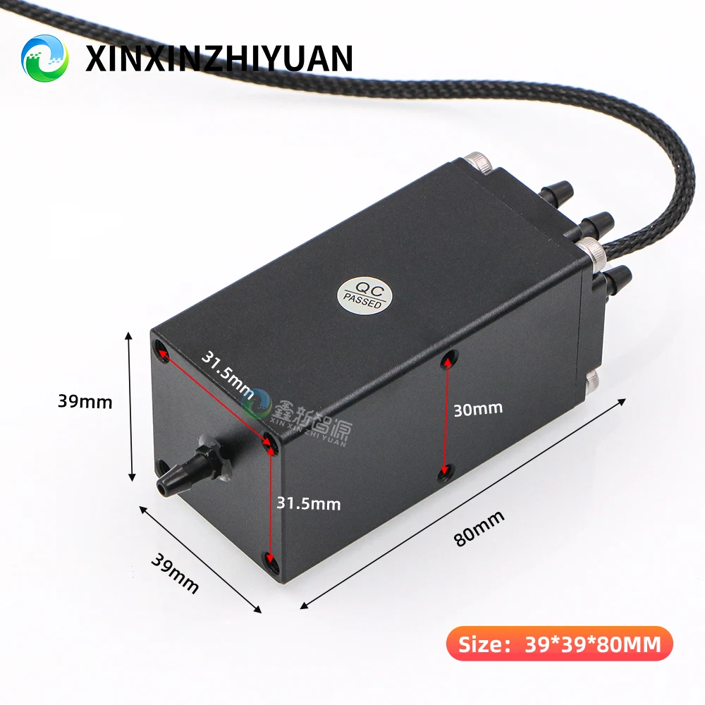 Ricoh G5 UV Flatbed Printer 6 Holes Metal Air Tank 39*39*80MM Negative Pressure Ink Cartridge for KGT Inkjet Printer Ink Bottle