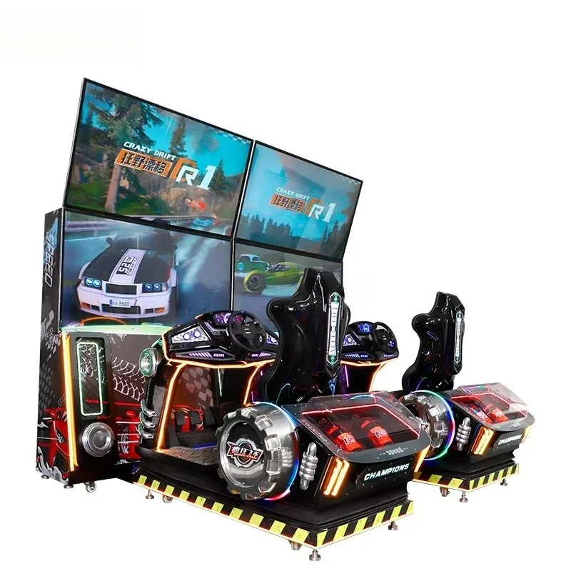2026 New  Center Operated Motion Simulator Speed Drive 3D Tour Super Arcade Electronic Video Car Racing Game Machine Customized