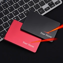 Aluminum Alloy Card Holder Laser Engraved Name Driver License Wallet Credit Id Cardholder Multiple Card Slots