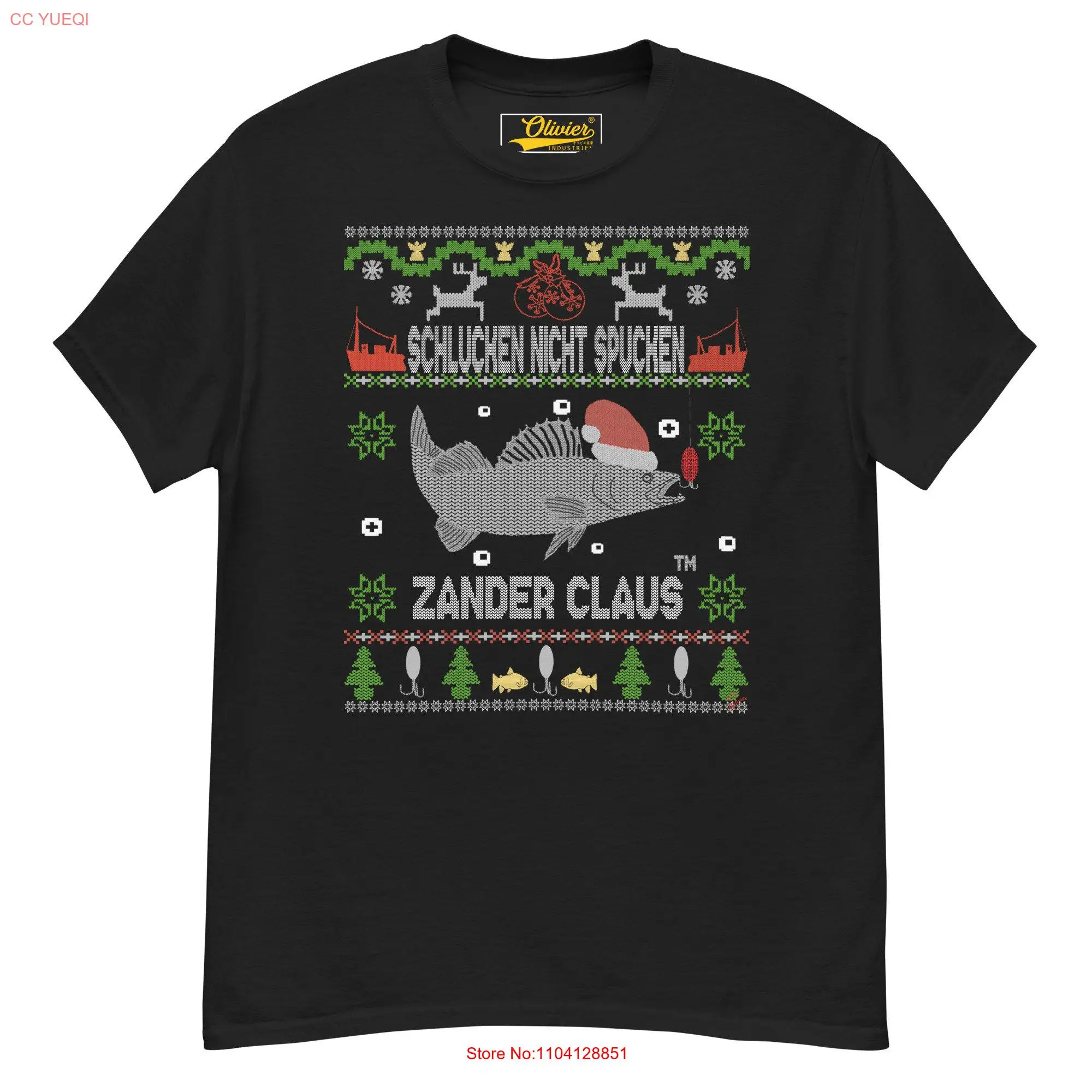 

Zander Claus TM Swallow Don't Spit забавный рождественский наряд футболка с длинными или короткими рукавами