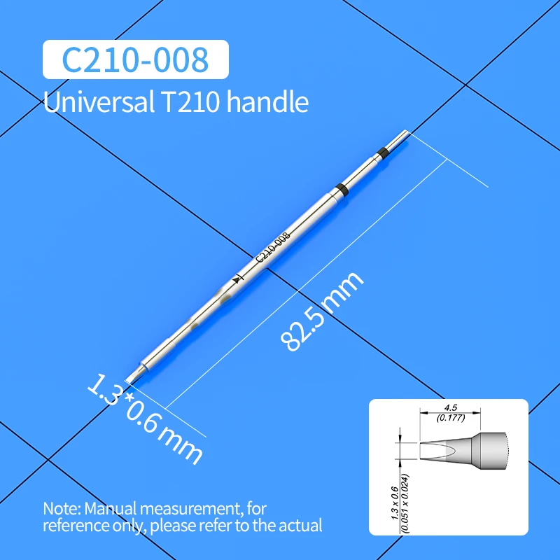 C210 Soldering Iron Tip Compatible with JBC T210 Handle CD-2SD/2SHE Welding Station Nozzle C210001/007/008/021 /023/031/006/010