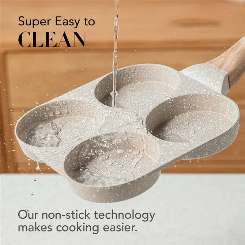 

Сковорода для омлета, 4-секционная антипригарная сковорода для яиц, сковорода для приготовления яиц на завтрак, Panca