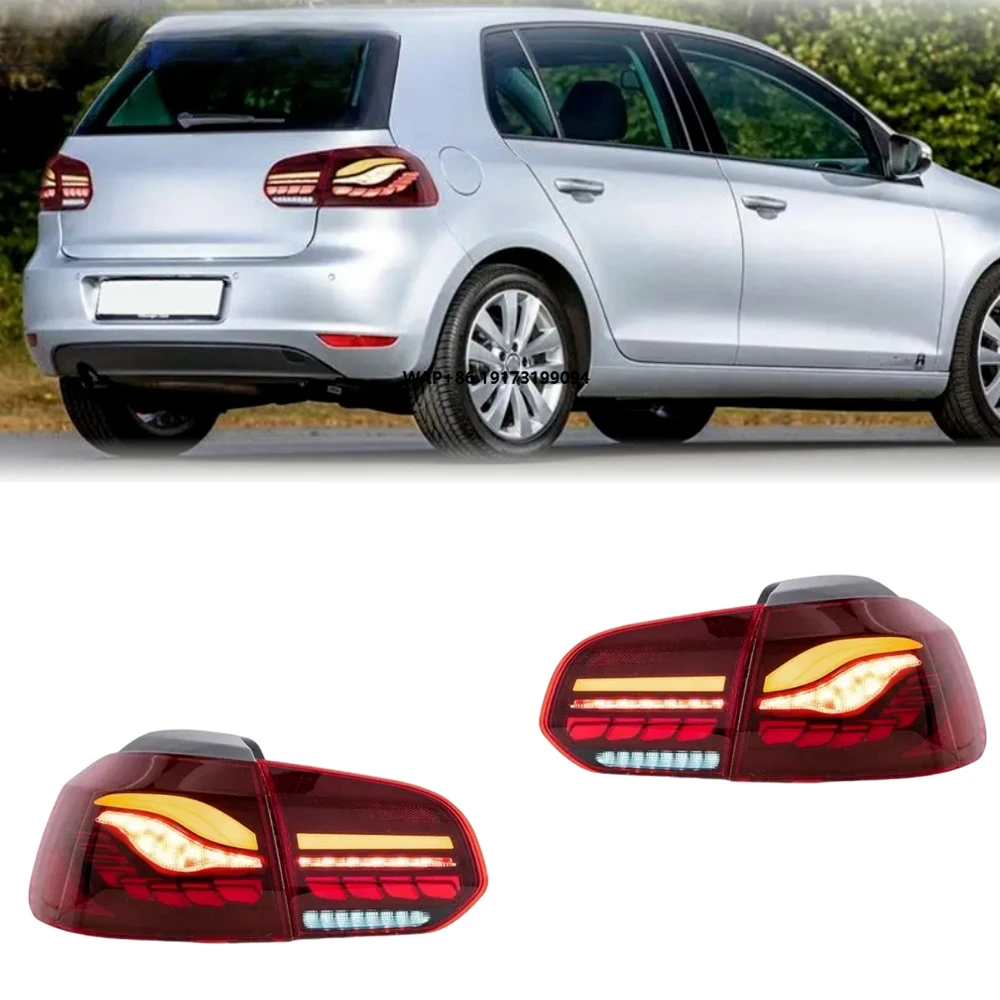 

Golf 6 Taillights 2009-2013 LED Tail Lights GTI Upgrade Dragon Scale Design LED Rear Lamps Plug and Play for
