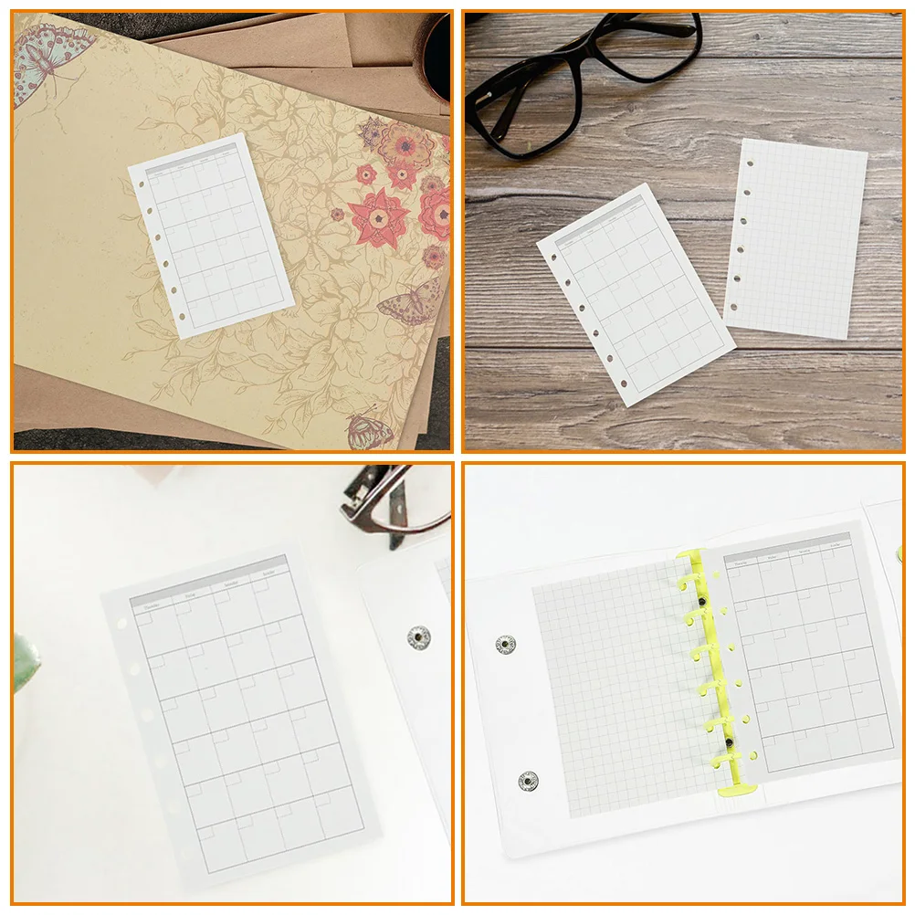 

2 Sets Thick Smooth Notepad Refill Spiral Travel Notebooks Handheld Journal Inserts Student Office Use Loose Leaf Refills Filler