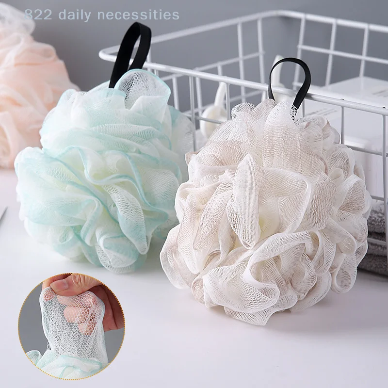 Soft Shower Mesh Foaming Sponge Exfoliating Scrubber Bath Bubble Ball - Body Skin Cleaner And Cleaning Tool for Bathroom Accesso